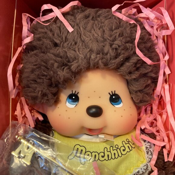 Monchhichi 40th Anniversary Collection Doll Boy Plush Toy Sekiguchi Japan New - Picture 3 of 14